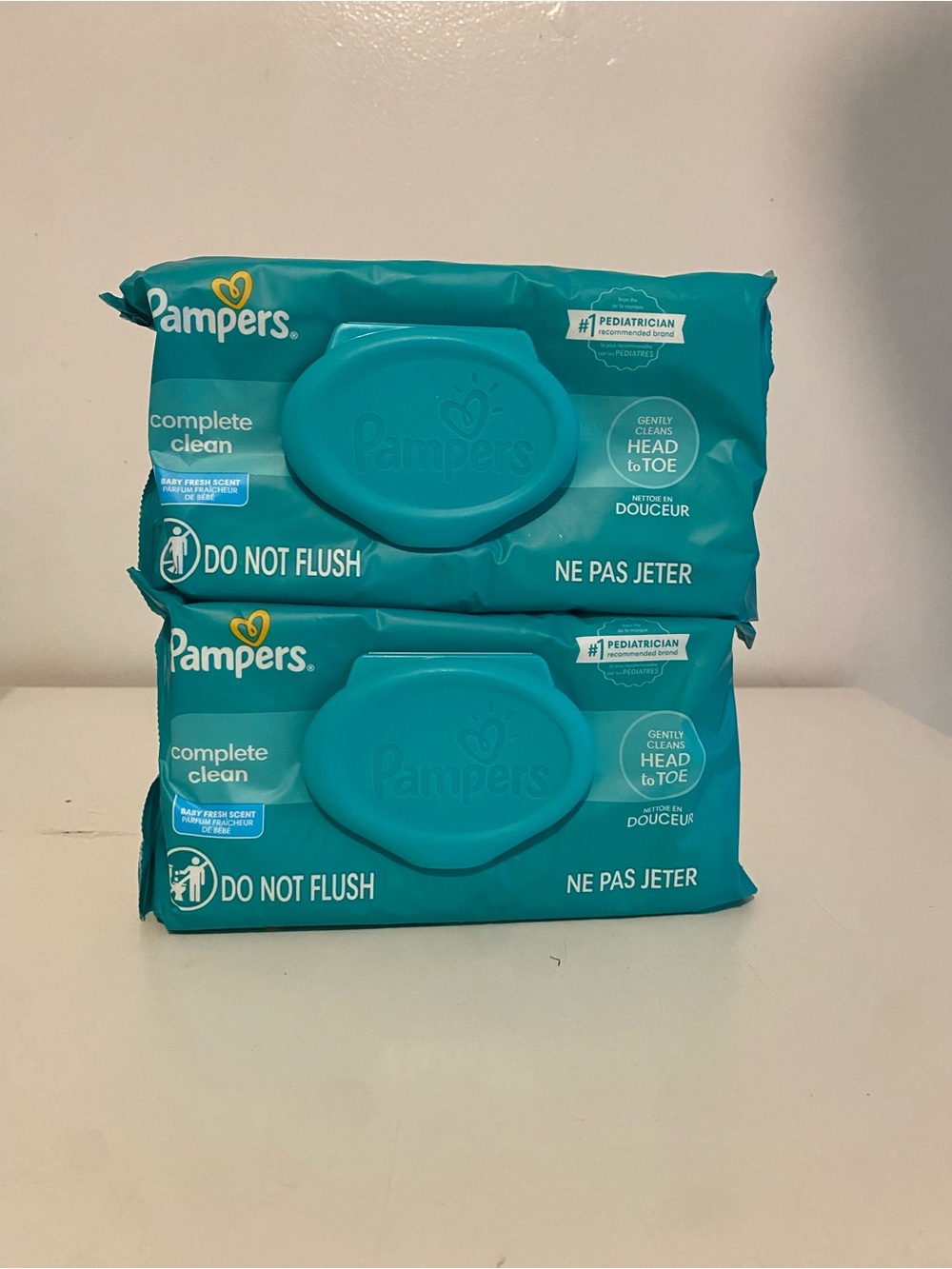 Pampers Complete Clean Baby Wipes - Teal (4 Pack) of 80 wipes TOTAL 320 wipes